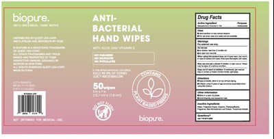 Antiseptic Wipe (Biopure Juicy Watermelon Hand Wipes)
